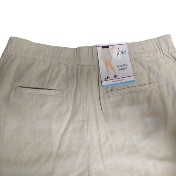 Joie Rainey Day Pleated Ultra High Rise Linen Shorts Large (12/ 14) NWT - Picture 9 of 15